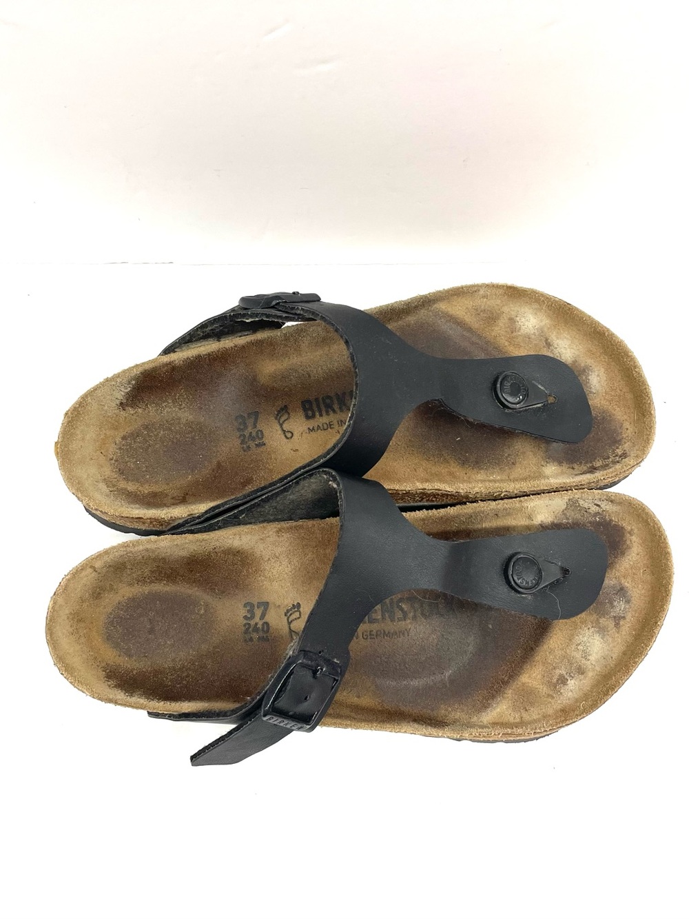 Birkenstock black Gizeh sandals Size US 6 - Picture 2 of 5